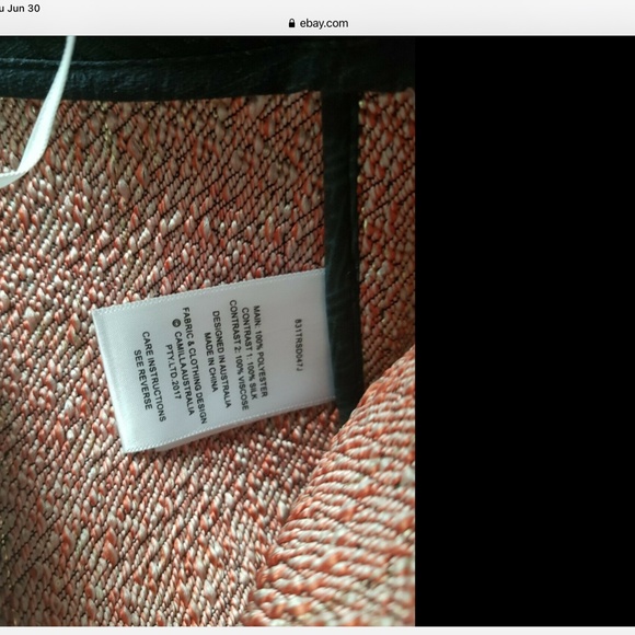 Camilla Midnight Moonchild Jacquard Trousers, size S, 16/55 edition Black Crane - Picture 12 of 12